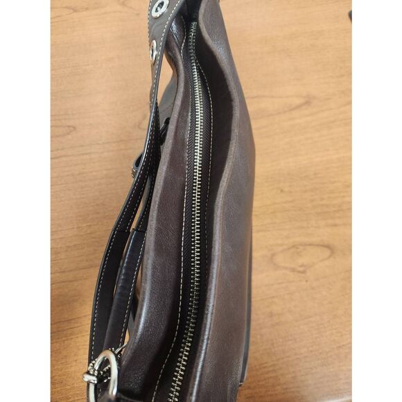 Vintage COACH Legacy East West Duffle Mahogany leather shoulder bag purse 1417 - Picture 9 of 14